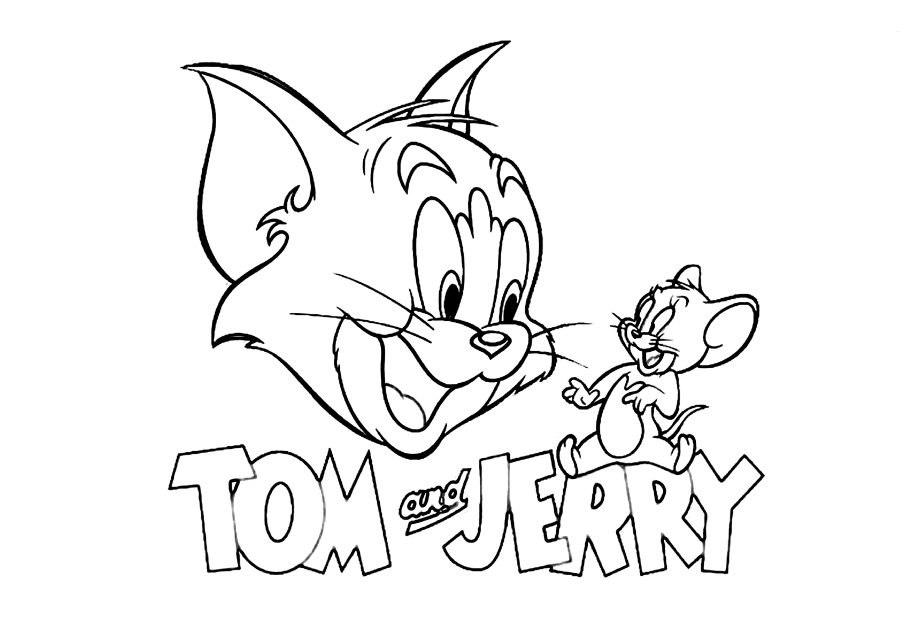 Coloring book from the cartoon Tom and Jerry